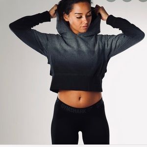 🖤ombré gym shark hoodie